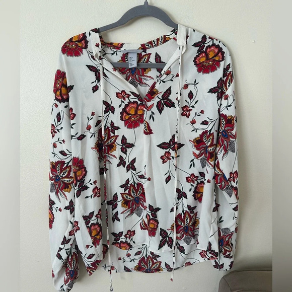H&M Size 6 Floral Women's Blouse - Picture 1 of 4